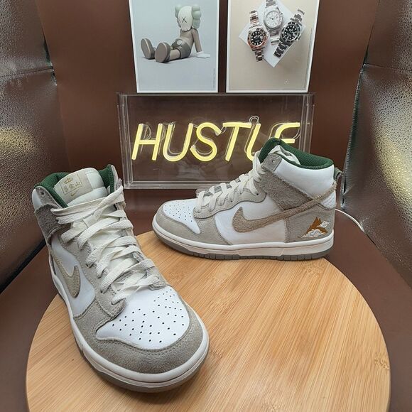 Nike Dunk High Premium San Francisco Chinatown Gold Mountain (GS) Size 4.5Y - Picture 10 of 11